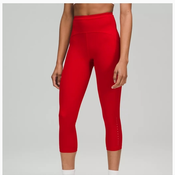 Lululemon Swift Speed HR Crop 21" Dark Red - Picture 13 of 17